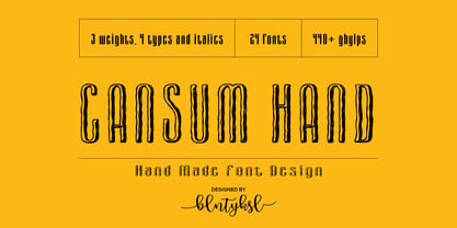 Cansum Hand Font Poster 1