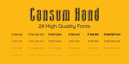 Cansum Hand Font Poster 3
