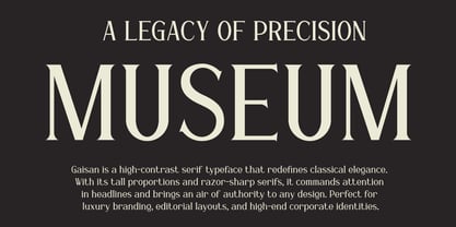 Gaisan Font Poster 2