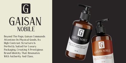 Gaisan Font Poster 7