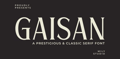 Gaisan Font Poster 1