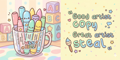 Marker O Type Font Poster 6