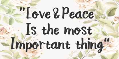 Happy Wedding Font Poster 2