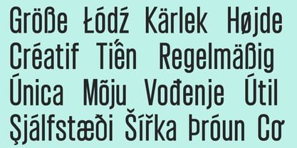 Giraffi Condensed Font Poster 3