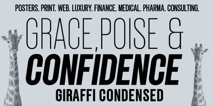 Giraffi Condensed Font Poster 10