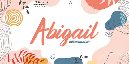 Abigail Handwritten Font Poster 1