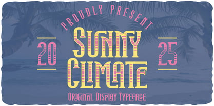 Sunny Climate Font Poster 1
