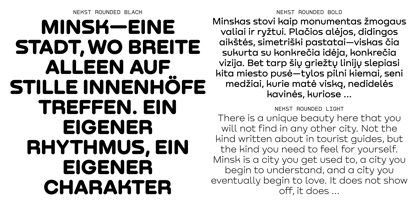 Nekst Rounded Font Poster 3