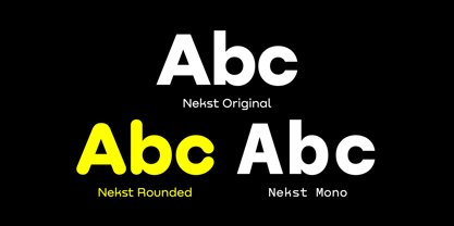 Nekst Rounded Font Poster 7