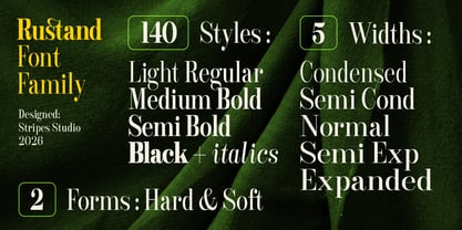 Rustand Font Poster 13