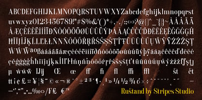 Rustand Font Poster 15