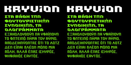 Kryvion Font Poster 9