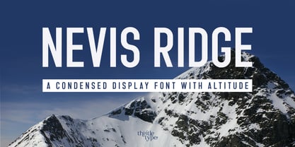 Nevis Ridge Font Poster 1