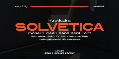 Solvetica Font Poster 1