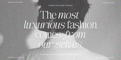 The Belvina Editorial Font Poster 2