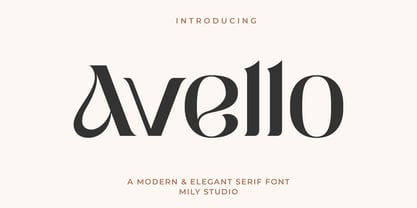 Avello Font Poster 1