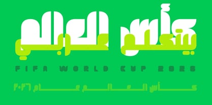 As WCA26 Font Poster 8