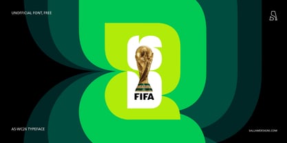 As WCA26 Font Poster 3