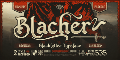 Blacher Font Poster 1