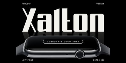 Xalton Font Poster 1