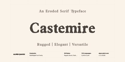 Castemire Font Poster 1