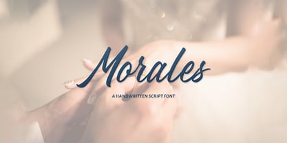 Morales Handwritten Font Poster 1