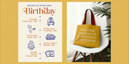 Holiday Sunset Font Poster 10