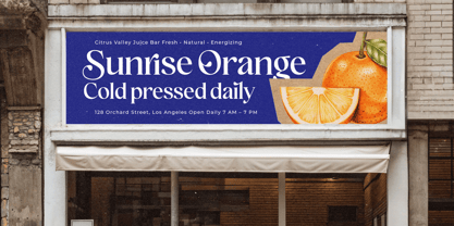 Holiday Sunset Font Poster 6