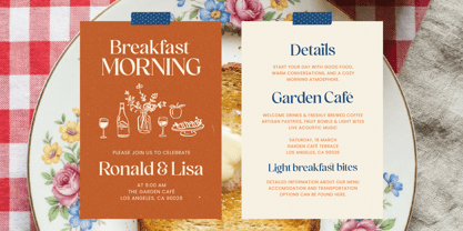 Holiday Sunset Font Poster 2
