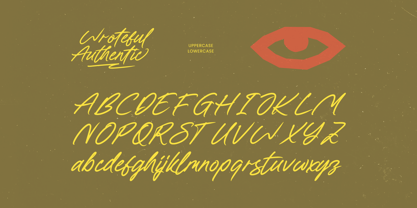 Wroteful Authentic Font Poster 13