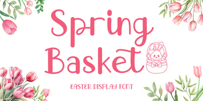 Spring Basket Font Poster 1