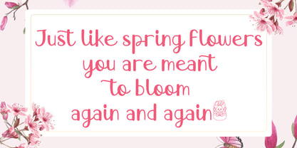 Spring Basket Font Poster 3
