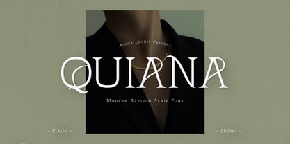 Quiana Serif Font Poster 1