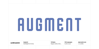 Augment Font Poster 1
