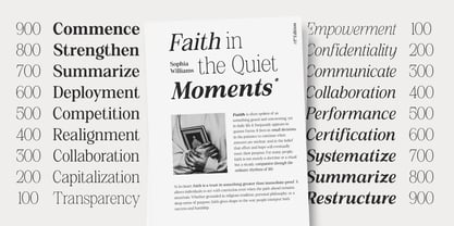 Silvera Text Font Poster 6