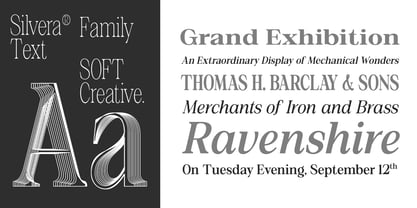 Silvera Text Font Poster 10