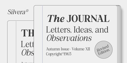 Silvera Text Font Poster 2