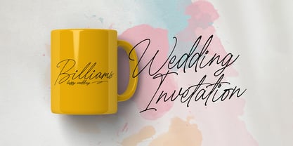 Billams Signature Font Poster 5