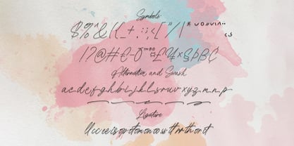 Billams Signature Font Poster 9