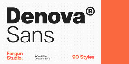 Denova Font Poster 1