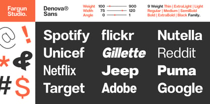 Denova Font Poster 2