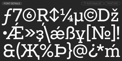 TT Rationalist Font Poster 15