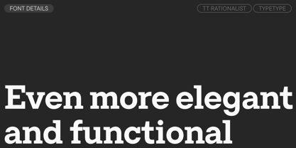 TT Rationalist Font Poster 3