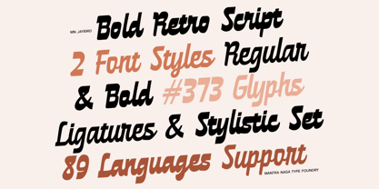 MN Jaybird Font Poster 2