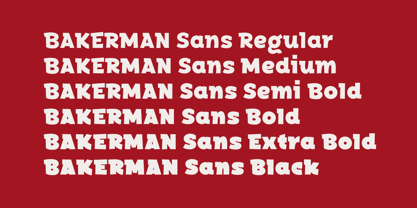 Bakerman Slab Font Poster 5