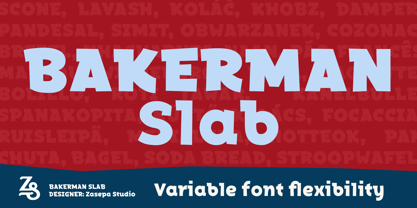 Bakerman Slab Font Poster 1