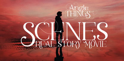 Angle Things Font Poster 7