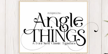 Angle Things Font Poster 1