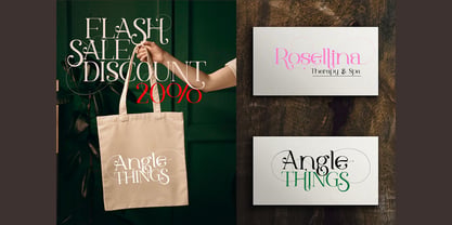 Angle Things Font Poster 3