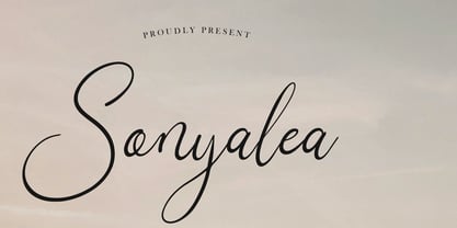 Sonyalea Font Poster 1